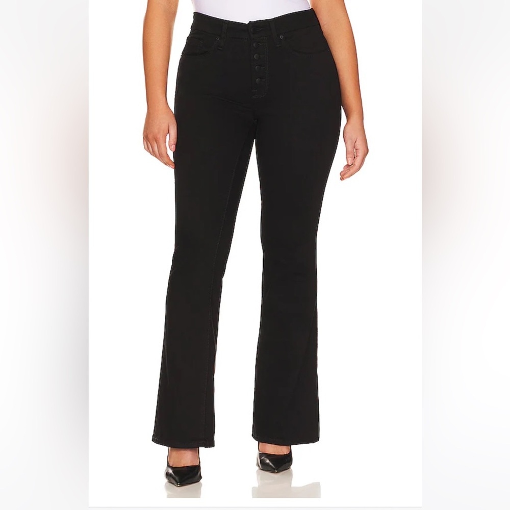 Good American Good Legs Flare in Black00